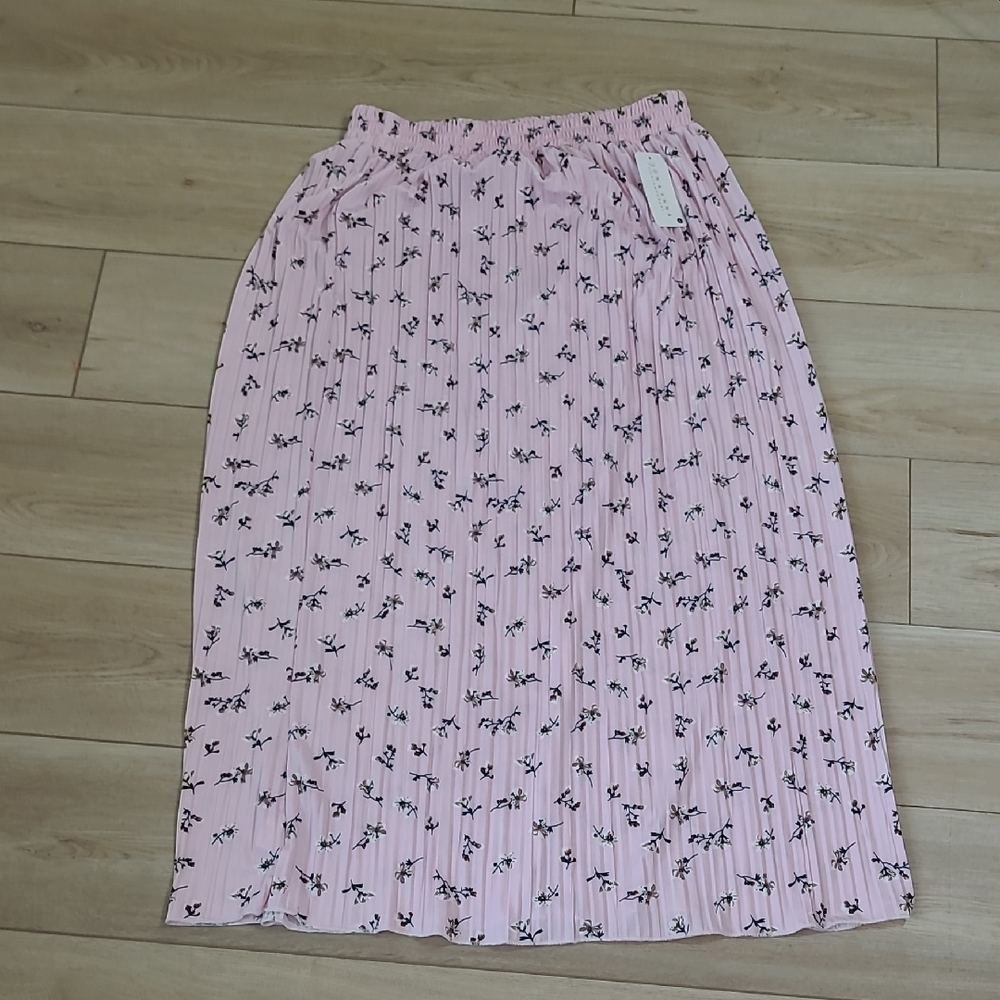 Jon & Anna Pink Floral Women's Skirt Size Large